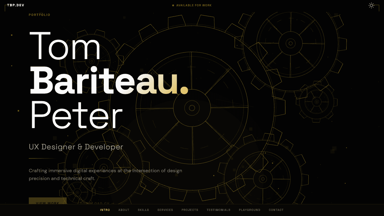 Personal Portfolio — tombp.fr